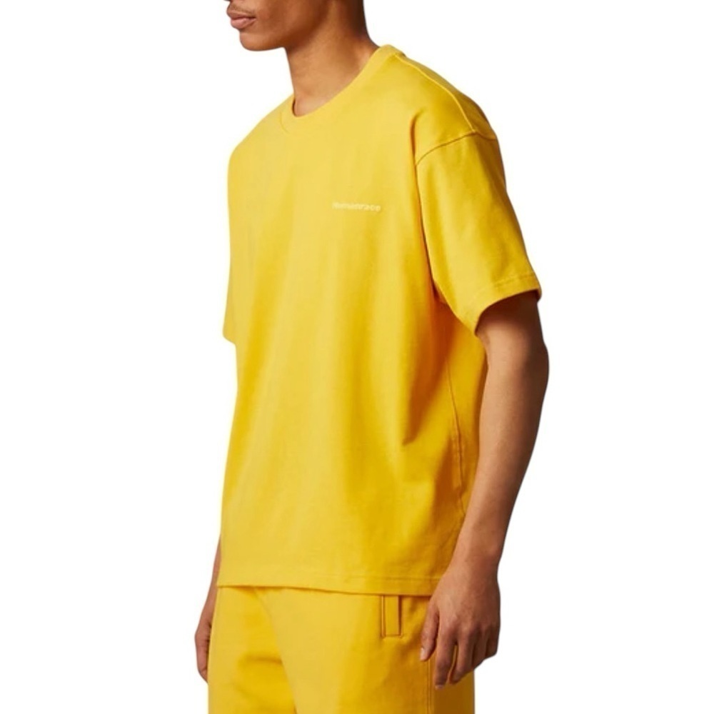 adidas‎ x Pharrell Humanrace Small Logo Boxy T-Shirt 'Yellow'